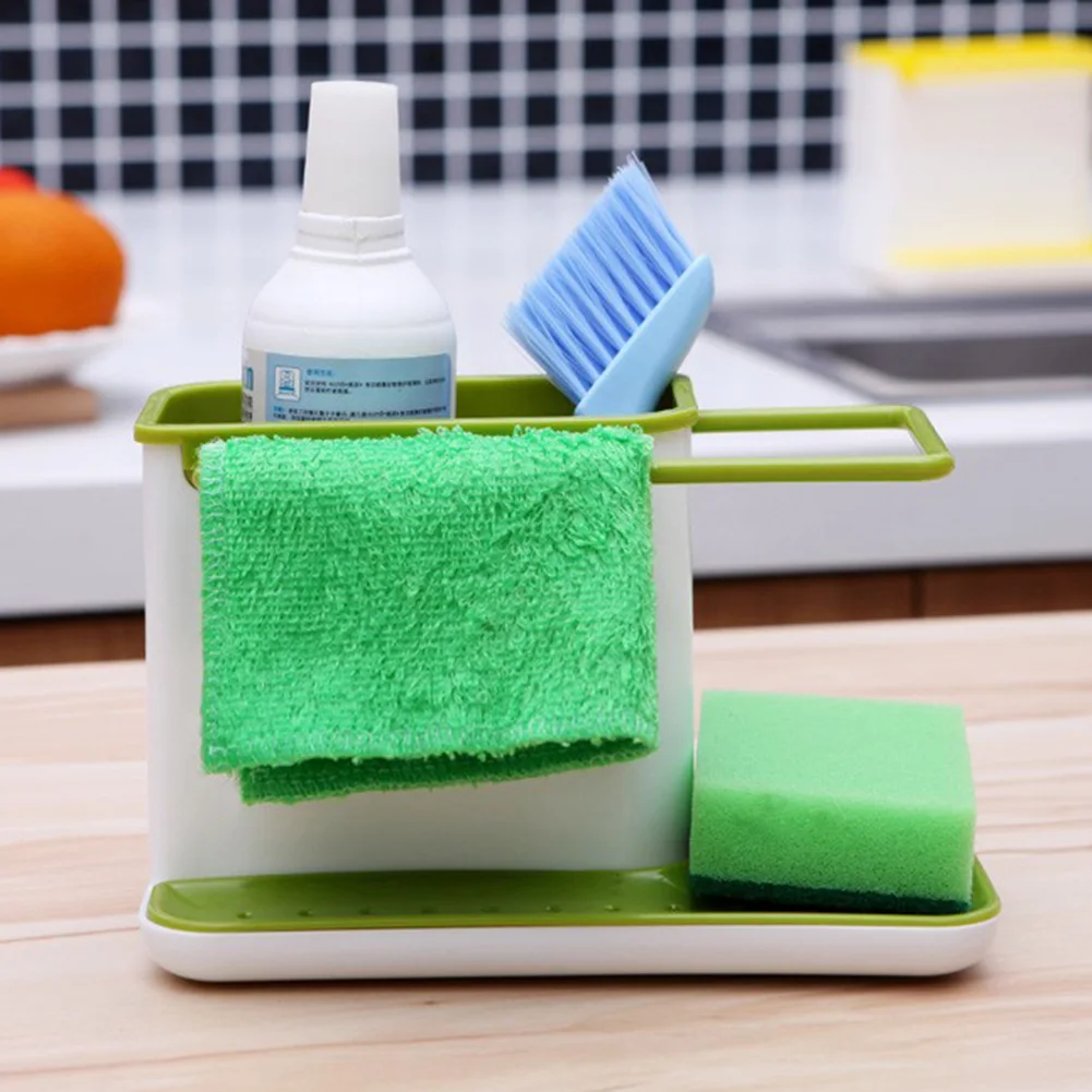 المطبخ تنظيف أداة تخزين دلو استنزاف بالوعة الإسفنج فرشاة الليفة المنظم انفصال صينية أواني منشفة حامل رفوف المطبخ تنظيف أداة تخزين دلو استنزاف بالوعة الإسفنج فرشاة الليفة المنظم انفصال صينية أواني منشفة حامل رفوف