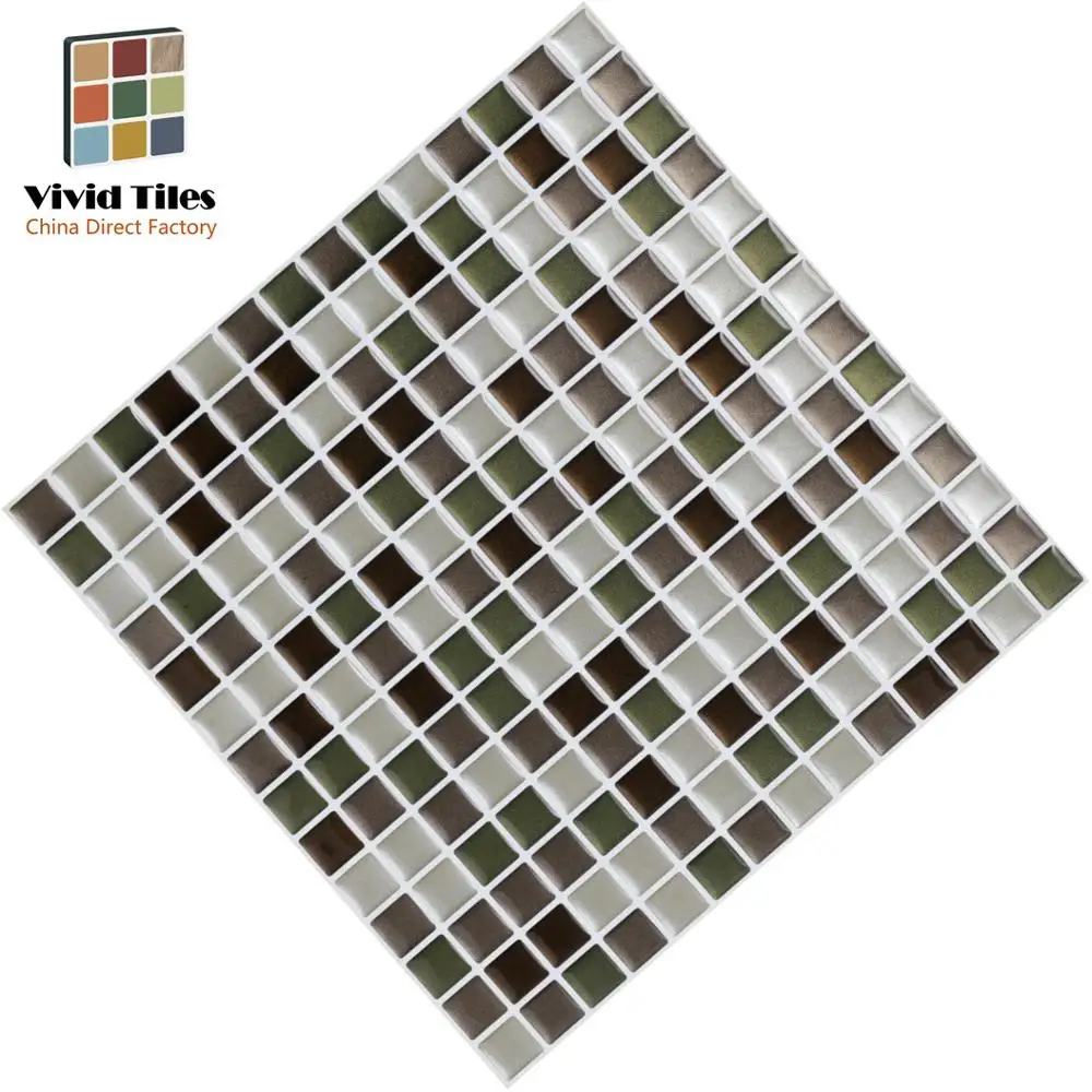 Vivid tiles 3D Виниловые обои водостойкие пилинг и палочка мозаика настенная плитка