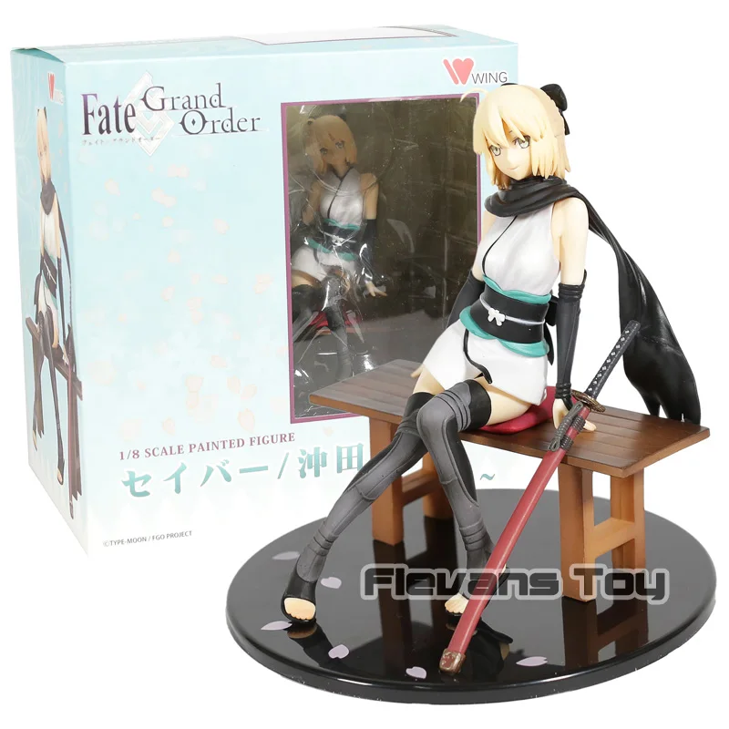 Fate/Grand Order Swordsman Sakura Saber Okita Souji Leter Ver. ПВХ фигурка Коллекционная модель