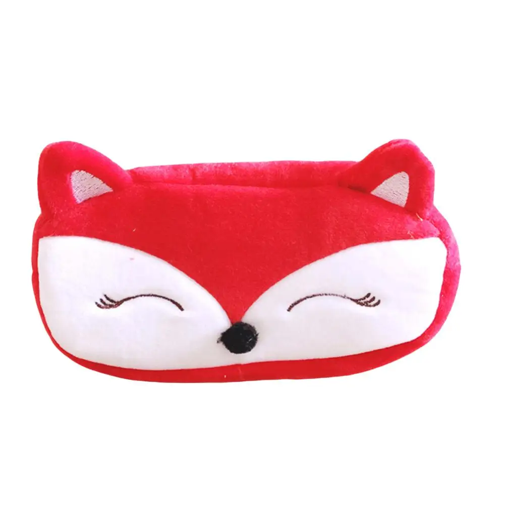 

Hot Cartoon Rabbit Panda Fox Cow Plush Pencil Case Pen Makeup Pouch Zipper Bag Gift