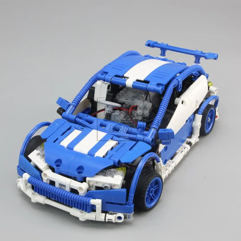 

20053B Technic Hatchback Type R Building Blocks With Electric Motors Power Functions Bricks Compatible With wange MOC-6604