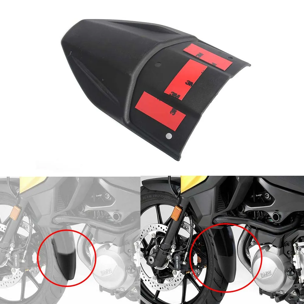 

Motorcycle Front Mudguard Extender Fender Splash Extension Pad For BMW F750GS F 750 GS F750 GS 2017-2019 Black