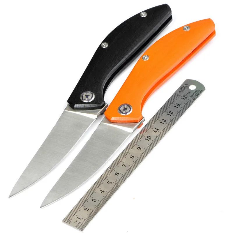 

Super EDC Folding Knife 58HRC D2 blade Steel+G10 handle outdoor camping Hunting Survival Tactical Rescue Military EDC tools &