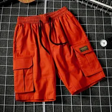 Womail, мужские шорты, новые летние повседневные свободные хлопковые уличные шорты с карманами, несколько лоскутов, шорты с эластичной резинкой на талии, Прямая поставка A29