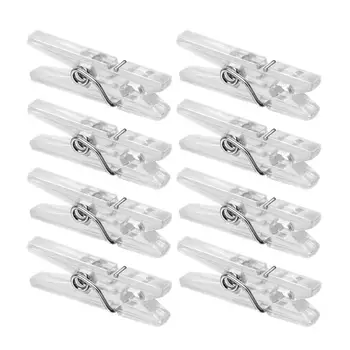 

50pcs Clothes Pegs Spring Hanging Clips Simple Plastic Storage Clip Clothes Line Clips Mini Paper Photos Clip Clothespins
