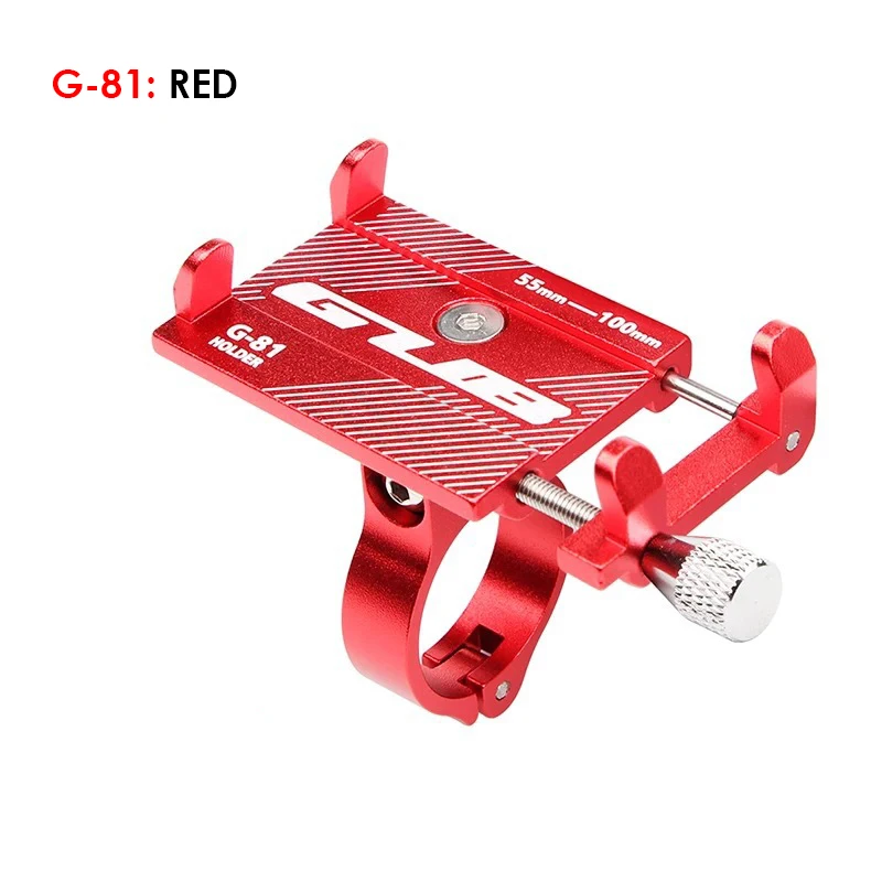 G81 Red Vmonv Алюминиевый держатель для телефона для мотоцикла, велосипеда, для iPhone, Регулируемый универсальный держатель для велосипеда, мобильного телефона, gps, крепление на руль, зажим, подставка - Цвет: G81 Red
