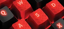 Colored, textured keycaps for FPS gameplay