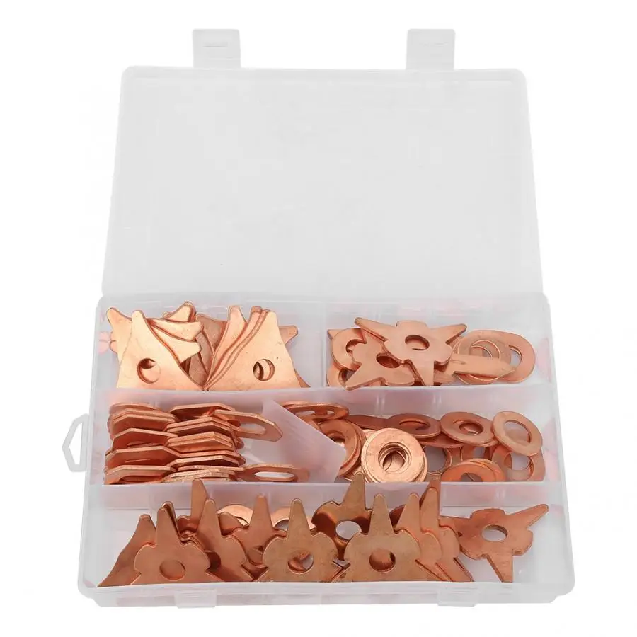 

110Pcs/set Dent Pulling Puller Rings Triangle OT Round Gaskets Washers for Car Body Welding Repair Tool Set