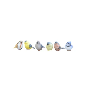 

WINOMO 6 Pcs Simulated Birds Animal Creature Decoration Handiwork Craftwork Miniature Figurine for Office Garden Outdoors