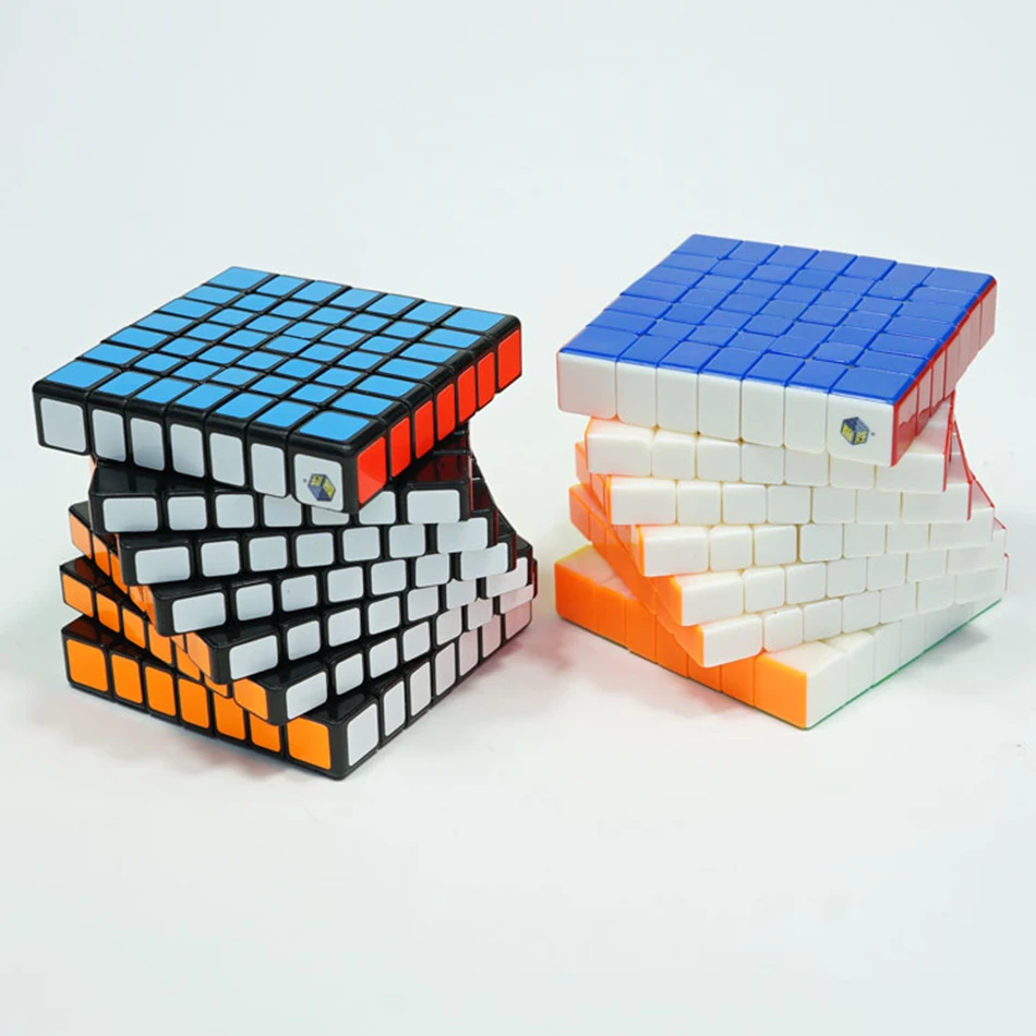 Yuxin Huanglong 7x7 куб черный/Stickerless Скорость Cube головоломка твист Весна Cubo Magico обучения Образование игрушки, Прямая поставка