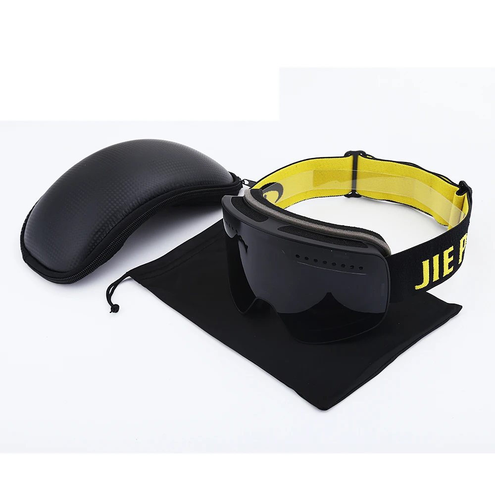 Gafas de esquí doble capas lente de marca para el invierno, deportes de nieve Snowboard gafas Anti-niebla protección UV adulto esquí máscara imán