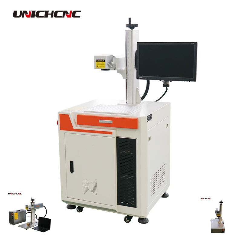  Laser marking application fiber marking machine with computer