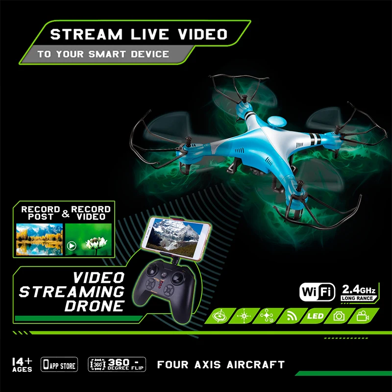 Buy Cheap ET RC Drone Hobby Toys X50 Waterproof GPTOYS X50W with FPV Wifi HD Camera Quadcopter 2.4g 6-axis Rc Helicopter Drone VS X5C