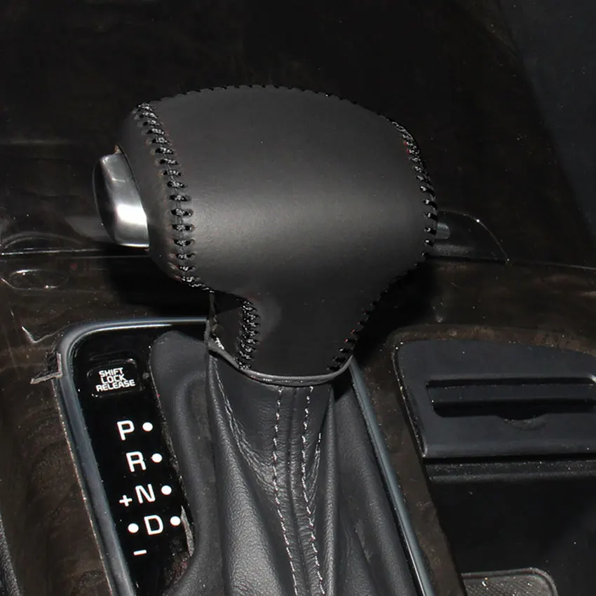 PONSNY автомобильные чехлы для интерьера чехол для KIA K5 автоматическое переключение крышка ошейники для собак из натуральной кожи DIY ручной работы стайлинга автомобилей - Название цвета: Black line