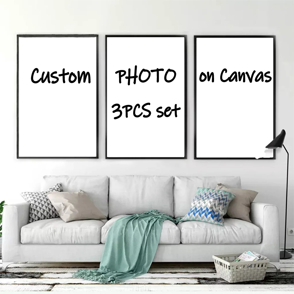 3 panel split canvas prints personalized custom photos on canvas wall art on bedroom diy printing children birthday picture gift painting & calligraphy aliexpress 3 panel split canvas