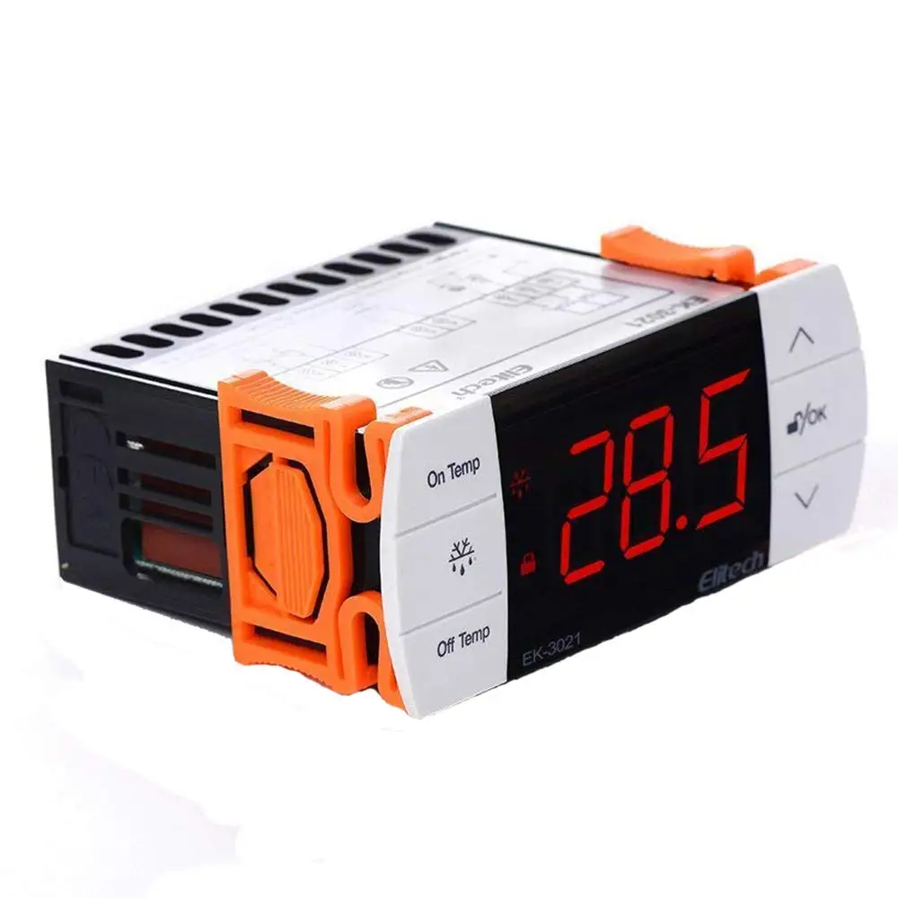Beste Elitech EK3021 Digitale Touch Knop Temperatuurregelaar Thermostaat Koeling en Ontdooien Twee Sensoren Probes Grijs Kleur