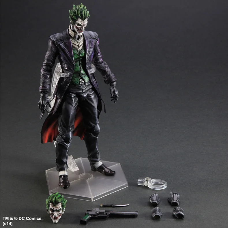 

Batman Action Figure Play Arts Kai Arkham Joker Toys PVC 260mm Anime Movie Collectible Model Toy Bat Man Playarts Kai