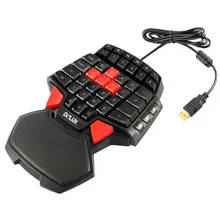Creative gift T9 47-Keys Single Hand wired Professional gaming keyboard 3-Color LED Backlight Ergonomic Keypad Creative gift T9 47-Keys Single Hand wired Professional gaming keyboard 3-Color LED Backlight Ergonomic Keypad