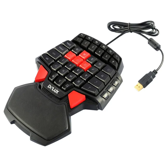 Creative gift T9 47-Keys Single Hand wired Professional gaming keyboard LED Ergonomic Keypad Creative gift T9 47-Keys Single Hand wired Professional gaming keyboard LED Ergonomic Keypad