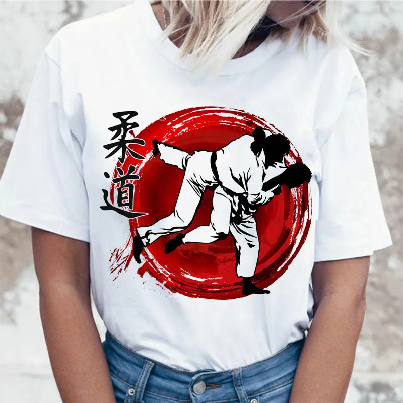 Judo футболка Женская Топ для футболки Корейская футболка одежда harajuku Женская графическая забавная ulzzang