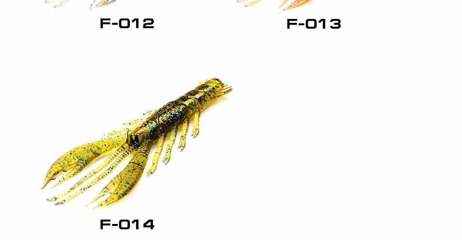 SFT 4 шт./упак. Softlure креветки-образный мягкие приманки для ловли рыбы, 3 дюйма поддельные Омаров наживки рыболовные крючки для Река Озеро рыбы аксессуары