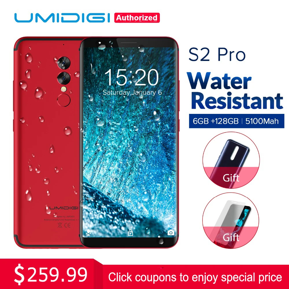 UMIDIGI S2 Pro полный Экран 6 0 дюймовый смартфон 5100 мАч ГБ + 128 Helio P25 Восьмиядерный android 7 4