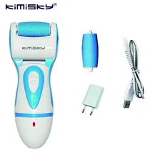 KIMISKY синий перезаряжаемый инструмент для ухода за ногами педикюрные инструменты пилка для ног Pedicura бархатные гладкие пироги Callos Dead для удаления кожи пироги для ног