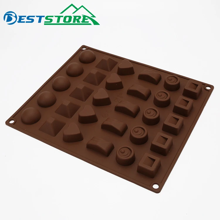 

30 Liange Food Grade Silicone Mold Chocolate Pudding Jelly Mold Ice Lattice Mold High Temperature Resistant Cake Decoration Mold