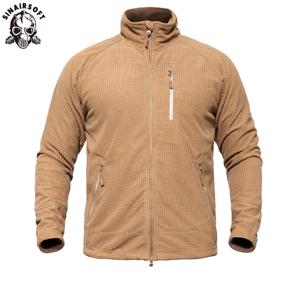 SINAIRSOFT Men's Tactical Fleece Lightweight Jacket Windproof Warm