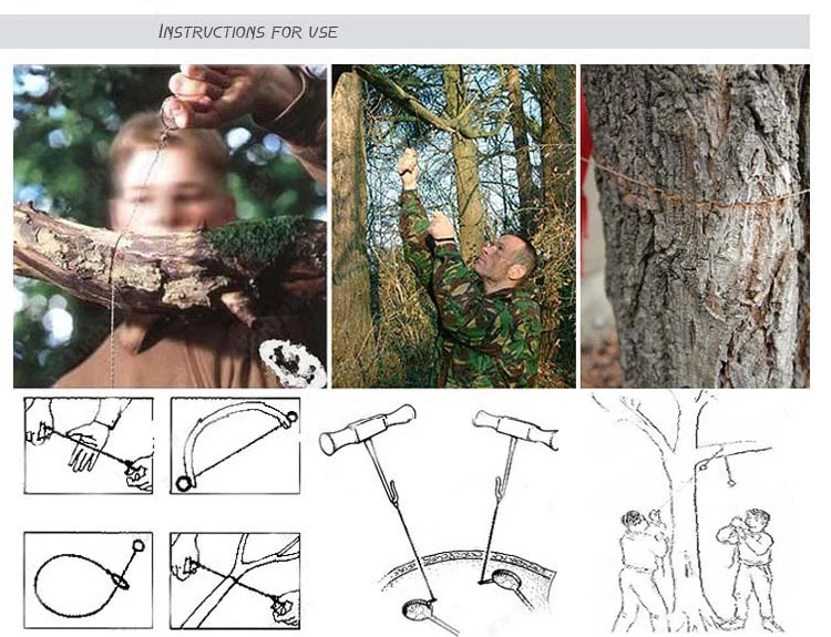4 шт./лот Портативный Проволока из нержавеющей стали Пилы Открытый выживания самообороны отдых Пеший Туризм Охота Бензопилы ручной Пилы fret