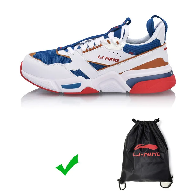 Li-Ning Men 001 CLASSIC Walking Shoes Retro Dad Shoes Comfort LiNing Sport Shoes Leisure Sneakers AGCP021 SJFM19 - Цвет: AGCP021-1H