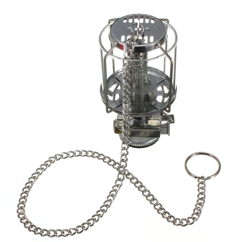 

Mini 80LUX Outdoor Safety Survival Camping Lantern Portable Aluminum Gas Light Tent Lamp Torch Hanging Glass Lamp Chimney Butane