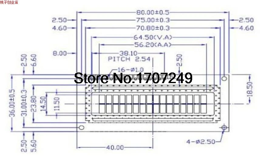 Розничная по 1 ЖК-дисплей 1602 ЖК-дисплей Монитор 16x2 персонажа ЖК-дисплей Дисплей модуль 1602 5V синий экран и белый код для arduino