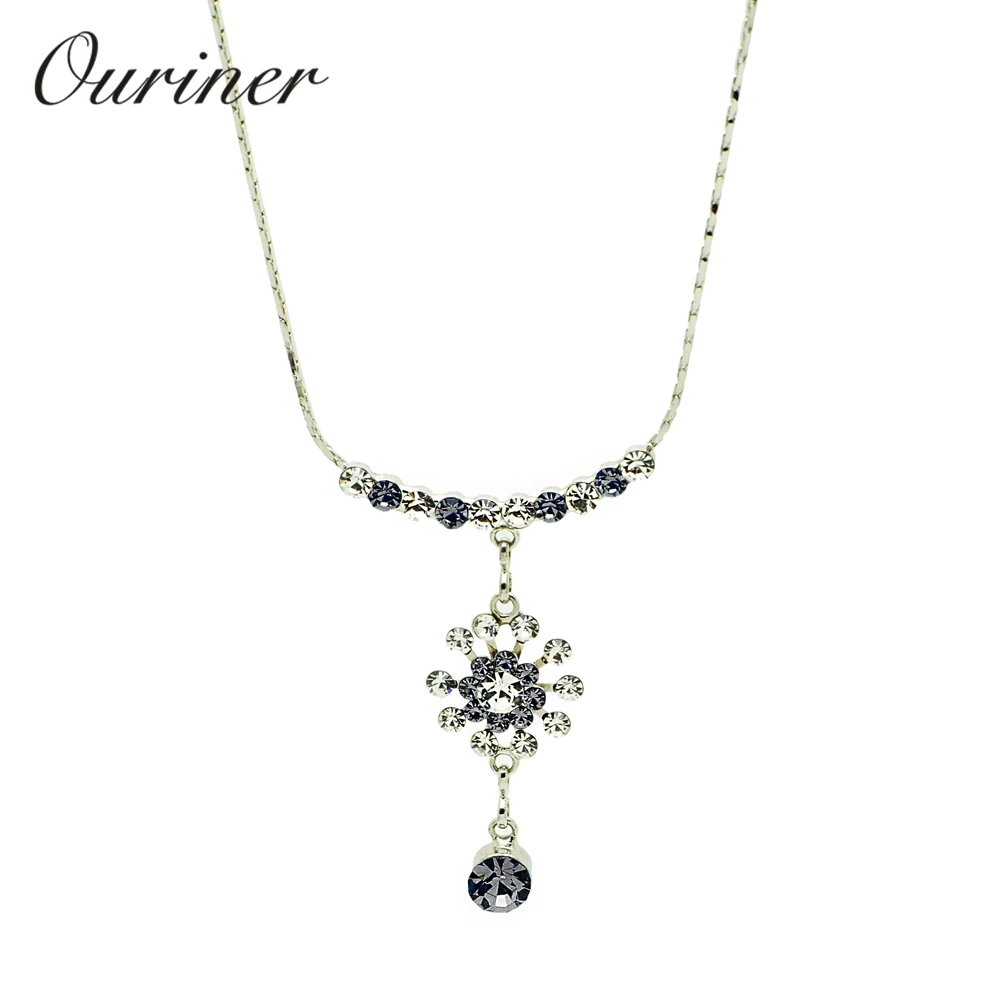 Wholesale Crystal Shining! Necklaces Jewelry Women Ladies Gold Trendy