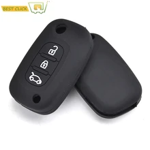 Силиконовый чехол для ключей Fob Shell для Renault Fluence Megane Clio Kangoo Master Modus Twingo для LADA SMART FORTWO