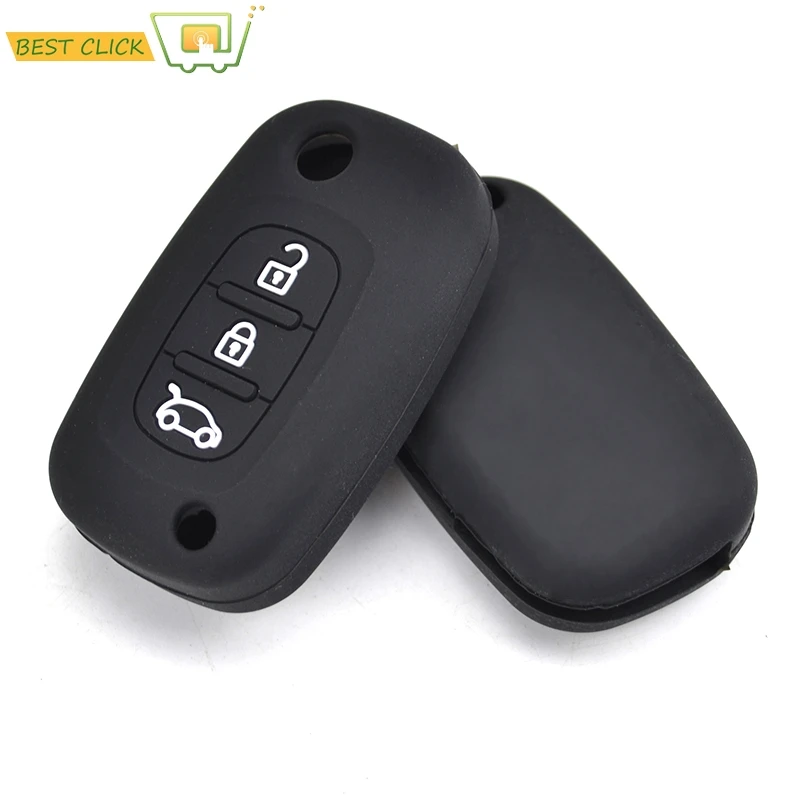 

Silicone Key Case Cover Fob Shell For Renault Fluence Megane Clio Kangoo Master Modus Twingo For LADA SMART FORTWO 2016 2017
