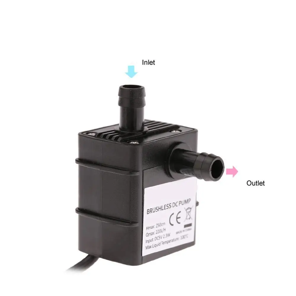 Мини Бесщеточный USB водяной насос DC5V 2,3 W подводный фонтан аквариумный циркулирующий