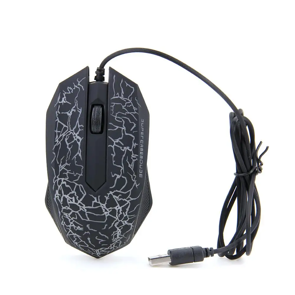4000DPI 3 Button LED Colorful Light Optical USB Wired Gaming Mouse Mice Gamer For Laptop/Desktop/PC