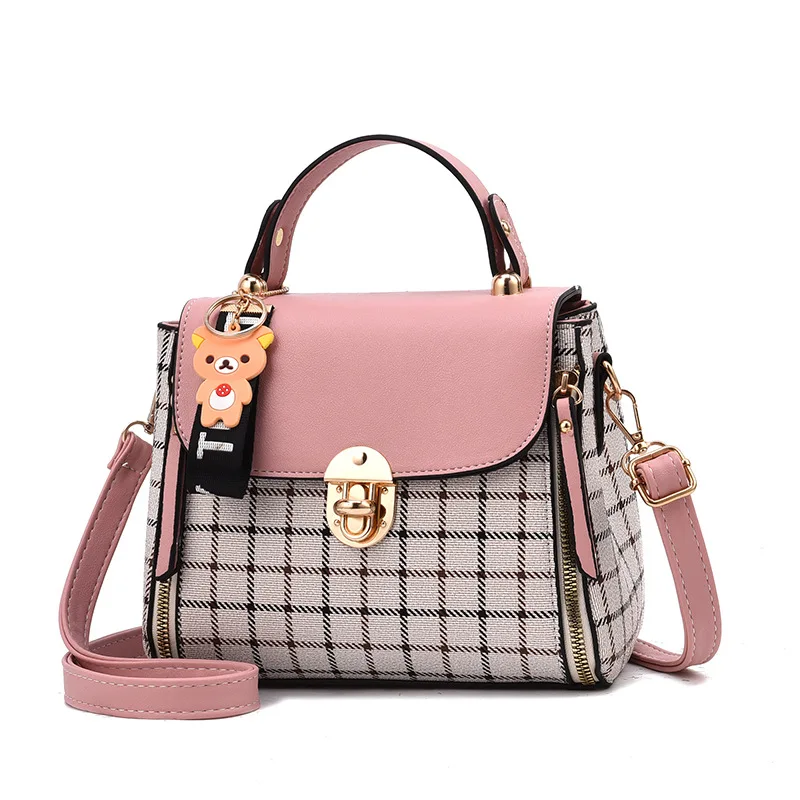 

2018 Fashion Girls Handbags for Women Commuter Package PU Patchwork Soft Female Totes Top-Handle Bags Luxury Women Bags Designer