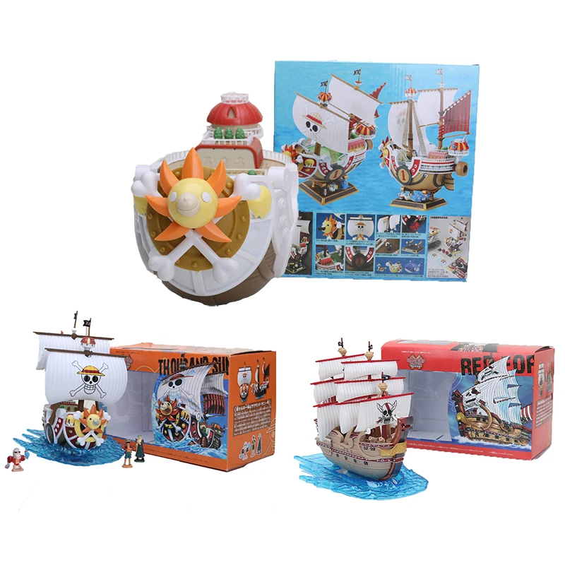 

10-20cm Merry Thousand Sunny Pirate One Piece Action Figures Anime PVC brinquedos Collection Figures toys