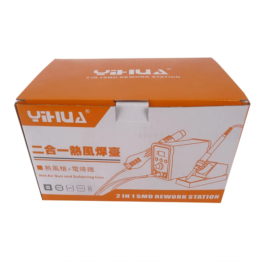 Паяльная станция YIHUA 898D + 2 в 1 тепловая пушка паяльник SMD|Паяльные станции| |