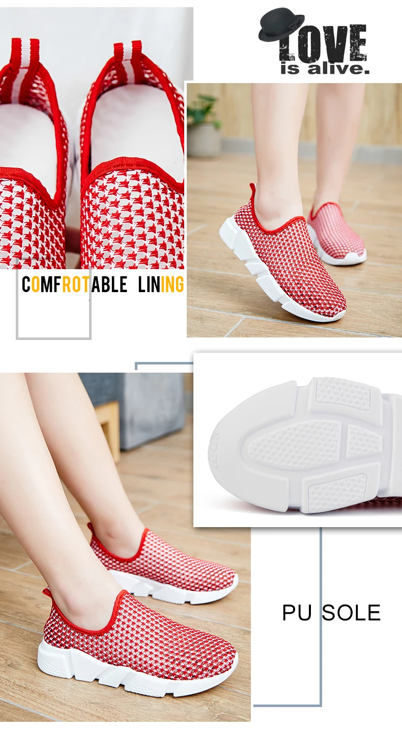 Socone/Женская прогулочная обувь; дышащая обувь из сетчатого материала; легкие женские лечебный фитнес-кроссовки на платформе