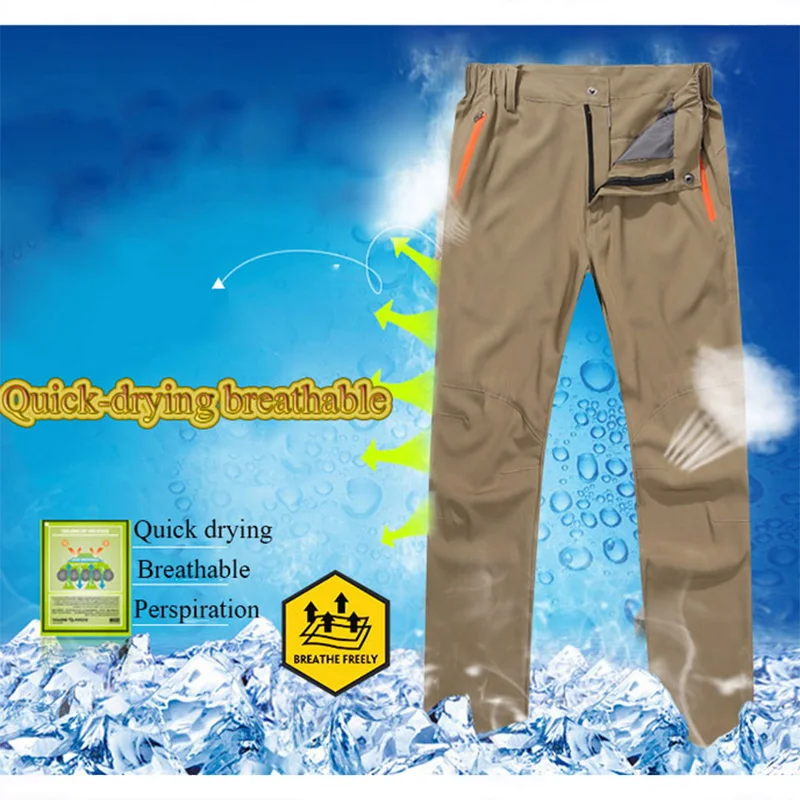 NUONEKO для мужчин Wo для мужчин s быстросохнущие походные брюки для спорта на открытом воздухе эластичные водонепроницаемые брюки для кемпинга треккинга рыбалки альпинизма брюки PN31
