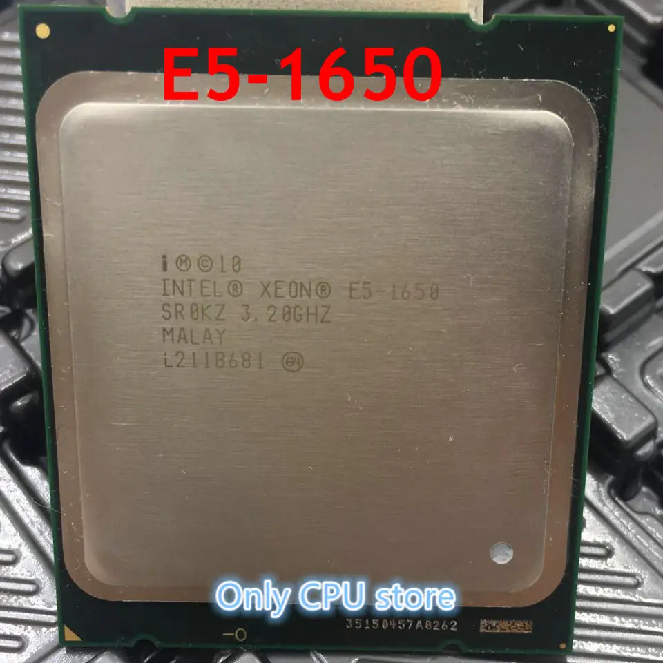 Оригинальный процессор Intel Xeon E5 1650 3 2 ГГц 6 ядер 12 Мб кэш памяти розетка 2011