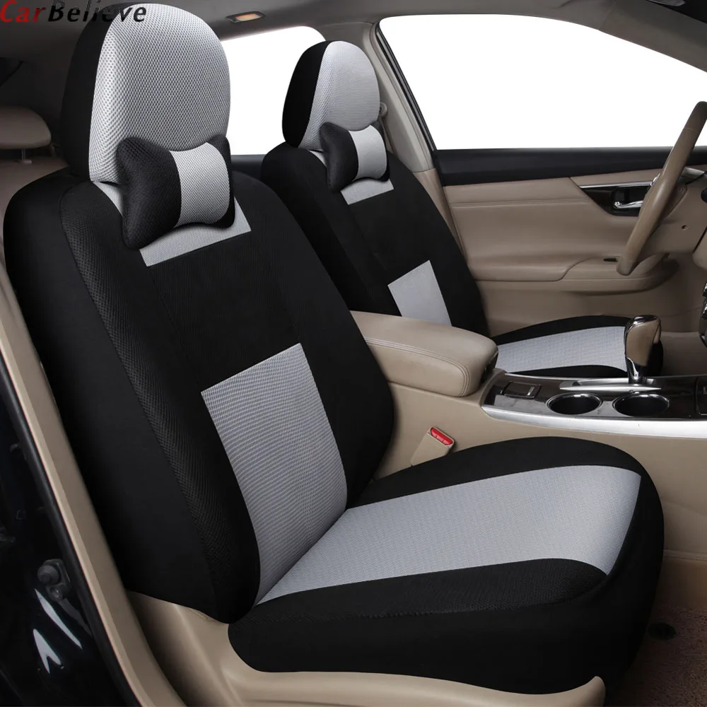 

Car Believe 2 PCS car seat cover For suzuki grand vitara jimny swift accessories sx4 baleno ignis covers for vehicle seats