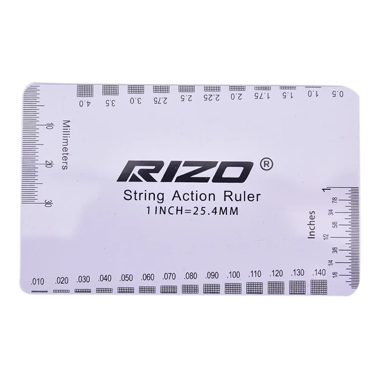

s String Specification Pillow Scale Measuring Ruler for Guitar Bass Electric Stainless Steel 95*63mm Guitar Accessorie