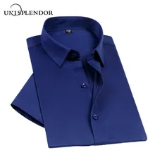 Новинка, Летняя мужская рубашка, модная, Chemise Homme, повседневная мужская клетчатая рубашка, рубашка с коротким рукавом, Мужская блузка из бамбукового волокна YN10491