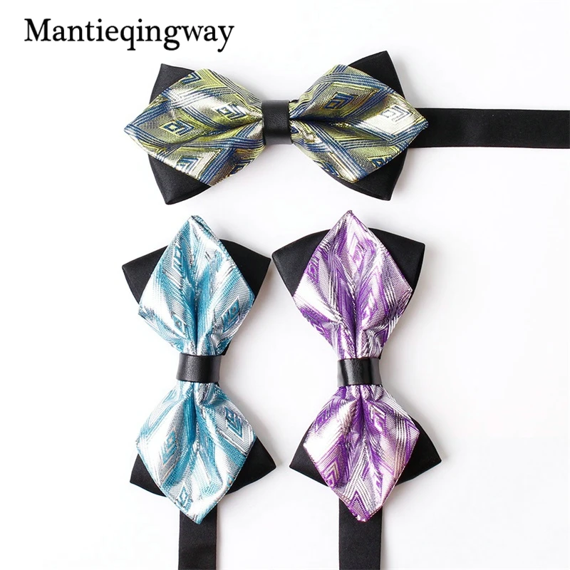 Mantieqingway Новинка Bowties для мужские Костюмы Регулируемая смокинг Свадебные Bow Tie Бизнес классические галстуки галстук