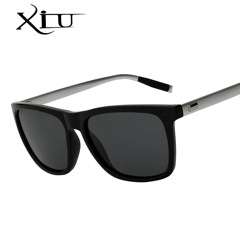 

XIU Brand Unisex Retro Aluminum TR90 Sunglasses Polarized Lens Vintage Eyewear Accessories Sun Glasses For Men Women UV400