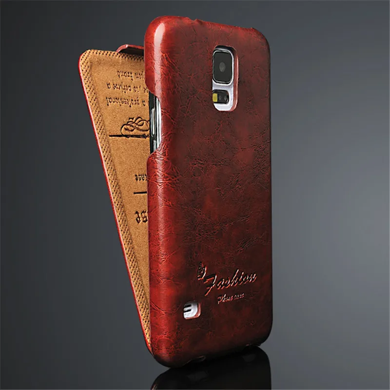 

Luxury Retro Oil Wax PU Leather Case For Samsung Galaxy S5 Neo G903F G903W G900F Vertical Flip Cover Clearance Sale